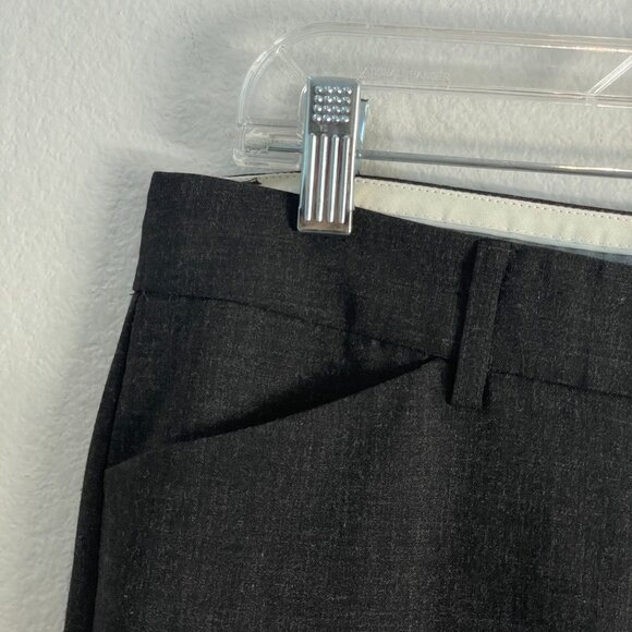 Express Editor Womens 6 Brown Dress Pants Straight Leg Trousers Work Office - Picture 7 of 9